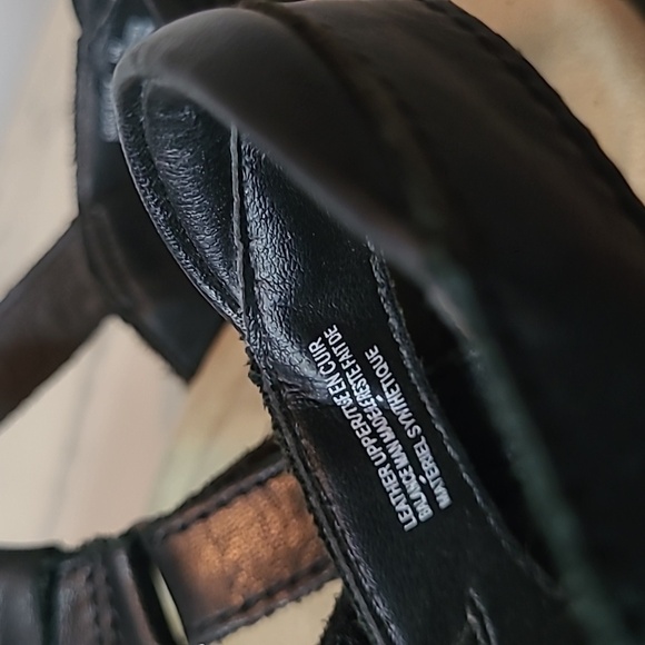 Earth Origins Savoy Sheva Black Leather Closed Toe Strappy Sandals 8W Boho Comfy - Picture 11 of 11